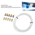 thumbnail image 3 of 3D Printer PTFE Tube, 6.6ft Reduce Wear PTFE Tube PC4 M6 Pneumatic Fittings  for Replacement for PLA, 3 of 8
