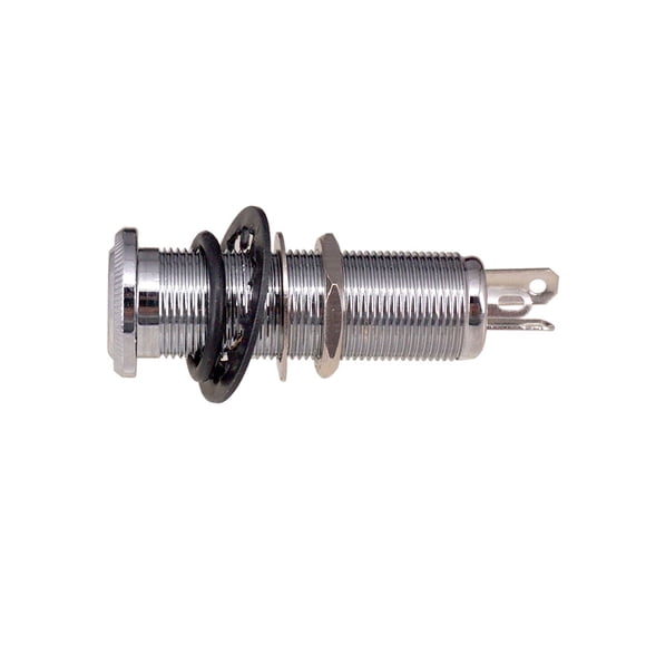 Professional Stereo Output Threaded Output 1/4 Inch Input Rustproof and Exquisite Exquisite Socket Plug Electric Guitar Accessories Parts Sliver