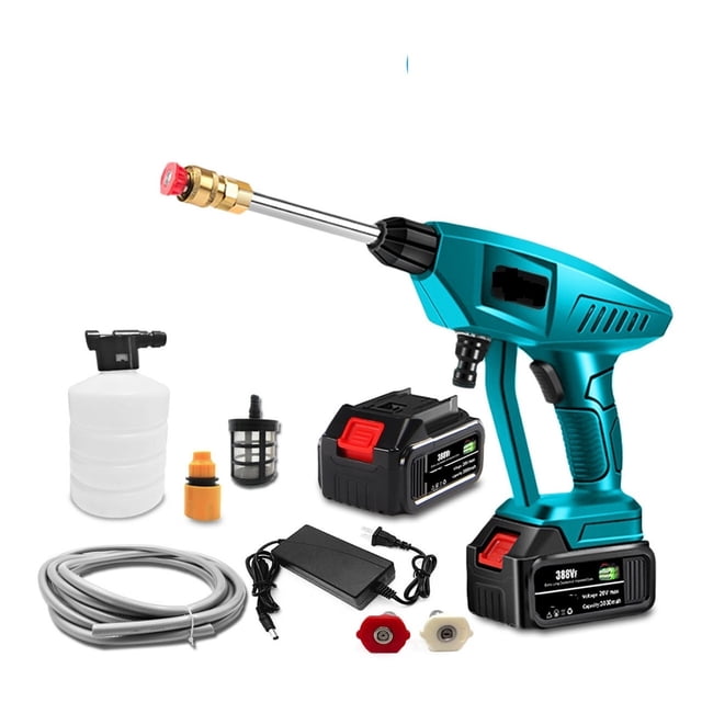 30BAR Cordless High Pressure Cleaner Washer Spray Water Gun Car Wash Pressure Water Cleaning Machine For 18V Battery