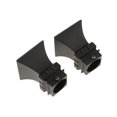 thumbnail image 1 of 2 Pcs Embouts de Tringle à Rideaux Tête de Tringle pour Tige de Ø 28 mm Tour Carrée#Noir, 1 of 9