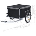 thumbnail image 4 of vidaXL Bike Trailer Black and Grey 65 kg, 4 of 4