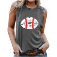thumbnail image 2 of EQWLJWE Femmes Sans Manches Tops Summer Débardeur Tops for Women Mode Femmes Summer Col Rond Imprimé Décontracté Débardeur Chemisier, 2 of 4