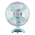 thumbnail image 1 of Better Homes & Gardens 8 pouces Rétro Ventilateur de table en métal à 3 vitesses Menthe, 1 of 7