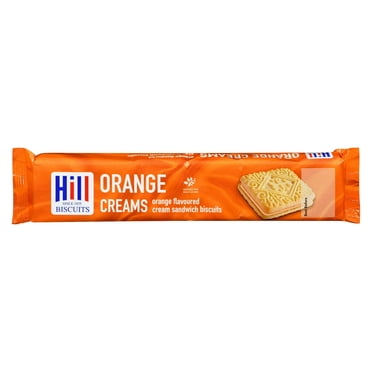 Hill Biscuits Orange Flavoured Cream Sandwich Biscuits