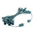 thumbnail image 3 of Novelty Lights 25 Foot C9 Twinkle Outdoor Patio Christmas String Light Set, Blue, Green Wire, 25 Bulbs, 3 of 6