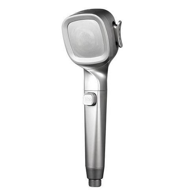 Birdeem Pomme de Douche Pressurisée à Quatre Vitesses avec Bouton de Filtration et Arrêt d'Eau, Buse de Douche, Ensemble de Douche, Pomme de Douche à Main Pressurisée