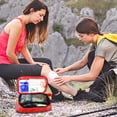 thumbnail image 3 of First Aid Kit Comprehensive Premium Emergency Medical Kit with Labeled Compartments for Cars, Trucks, Camping, Home, Office, and Sports and Outdoor Emergencies (22x8x14cm), 3 of 7