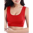 thumbnail image 1 of Women Comfortable Bra Plus Size Wirefree Soft Lightweight Tank Tops Sleep Bras, 1 of 7