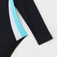 thumbnail image 4 of Swimwears Rash Guards Series Women Long Sleeve Zipper Sunscreen Patchwork Surf Suit with Durability and Comfort for Beach Adventures, 4 of 8
