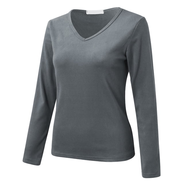 Kcodviy Haut Thermique en Molleton à Col Rond pour Femmes, Lot, Doublé, Ajusté, Haut Thermique pour Femmes, Hauts à Manches Longues, Hauts Thermiques pour Hommes, Ensemble à Manches Longues, Chemises, Hauts d'Hiver