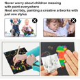 thumbnail image 3 of Amerteer Rainbow Scratch Paper Off Mini Art Notes 2 Wooden Stylus Set: 100 Sheets of Rainbow Scratch Paper for Kids Arts and Crafts, Intelligence Development Toys, 3 of 6