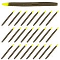 thumbnail image 1 of Reaction Tackle Wacky Worms / Soft Plastic Worm Stick Baits Green Pumpkin Chartruese Tip, 1 of 7