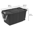 thumbnail image 2 of Sterilite 151 Liter Wheeled Industrial Tote, Extra Large Rugged Plastic Storage Bin with Latch Lid and Pull Handle, Gray, 2 of 8