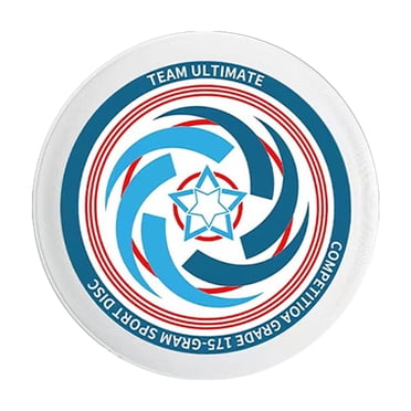 Mistaha Night Glow Adult Outdoor Beach Frisbee Disc for Competitive Racing, 175g, 27.5cm Diameter, Blue Spiral Design