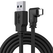 Aqestyerly USB 3.0 To Type-C Cable 16FT,90 Degree USB C Charging Cable For VR Gaming PC,Fast Data Transfer Cable With 5Gbps Speed HWRETIE
