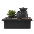 thumbnail image 2 of Staron Table Fountain under $5! LED Water Decoration with Stones Relaxing Sound USB Powered for Desktop and Home Ambiance, 2 of 6