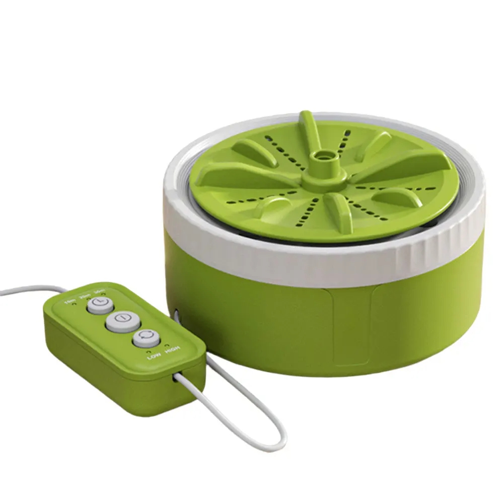 Portable Turbine Washer Small Washing Machine Folding TurbineWasher Apartment Deep Cleaning Washer USB Washing Appliance,1 x small turbine washing machine,Green