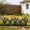 30#Multicolor, variant on Mini Plastic Yard Garden Fence Border, Lightweight Weatherproof Small Fencing Panel, Easy Install Decorative Edging for Home Lawn Patio Flowerbed Outdoor Landscaping