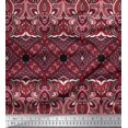 thumbnail image 1 of Soimoi Poly Georgette Fabric Geometric & Paisley Decorative Print Sewing Fabric Yard 52 Inch Wide, 1 of 1