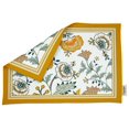 thumbnail image 5 of Vargottam Napperons - Napperon pour Table à Manger, Ensemble de 4 - Serviette en Coton Imprimée et Réversible - Napperons d'Intérieur pour Table de Salle à Manger à la Maison et en Cuisine - Floral Asiatique (Jaune Moutarde), 5 of 5