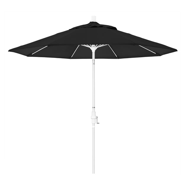 California Umbrella Parasol de Patio de 9 Pieds Noir