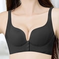 thumbnail image 2 of cfhntfmh Bras for Women Wireless Cute Seamless Front Closure Buttons Bras Convenient Adjustable Strap Plus Size Bras, 2 of 7