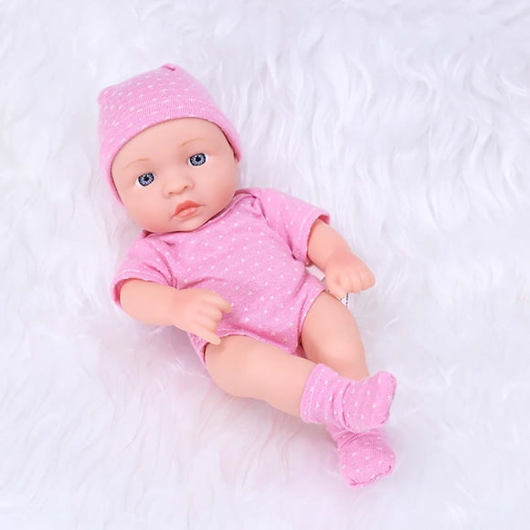 TopLLC Home Decor, Room Decor, Wall Decor 7.48 Inch Soft Newborn Baby Dolls Vinyl Baby Dolls With Clothes Set Including Pacifier Realistic Doll Look Real Doll Doll