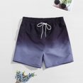 thumbnail image 2 of Gradient Swimming Trunks Mens Adult Boxer Shorts Swimming Casual Beach Pants, 2 of 9
