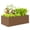 Brun, variante sur Outsunny Bac de Jardin Surélevé Galvanisé, Jardinière 6 Pieds x 3 Pieds x 2 Pieds, Gris Foncé
