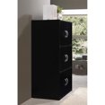 thumbnail image 3 of Hodedah HID33 Armoire de Rangement Fermée pour la Maison à 6 Portes et 3 Tablettes, Noire, 3 of 5