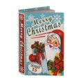 thumbnail image 1 of Mr. Christmas 8.5" Vintage Decorative Santa with Present Book, Blue, 1 of 5