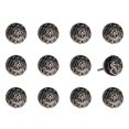 thumbnail image 1 of Knob-it 676685032782 Ensemble de Boutons Ronds Vintage Peints à la Main - Noir - Lot de 12, 1 of 3