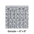 thumbnail image 1 of Fasade Terrain Vinyl Backsplash Panel Argent Silver 6x6 Inch Sample, 1 of 5