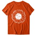 thumbnail image 2 of Babysbule Liquidation de Hauts pour Femmes T-shirt à Col Rond Imprimé à Manches Courtes de Mode pour Femmes Chemise Décontractée Ample Hauts, 2 of 6