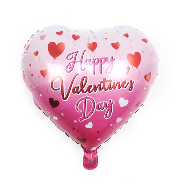 LCXmlly Decorative Balloon Romantic Heart Balloon Inflatable Reusable Happy Valentine's Day Decoration (2Pcs)