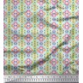 thumbnail image 1 of Soimoi Crepe Silk Fabric Aztec Geometric Print Fabric by The Yard 42 Inch Wide, 1 of 3