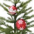 thumbnail image 3 of Holiday Time Dia 65mm 4Ct House&Snow Glass Ornament, 3 of 5