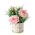 thumbnail image 2 of Xingzhi Simulation Flower Set Elegant Long-lasting Durability Wide Range Of Uses rose pink 1Set, 2 of 6