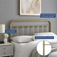 thumbnail image 4 of Modway Sage Full Metal Headboard in Gold, 4 of 8