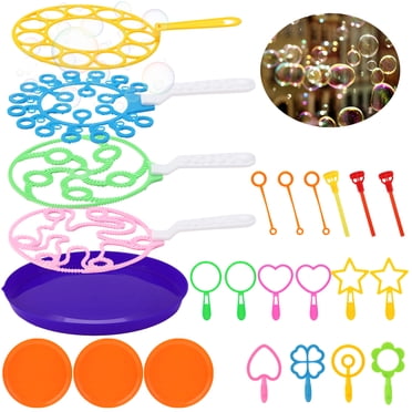 24PCS Kid Bubble Wands Toys Set Creative Bubble Making Wand for Outdoor Summer