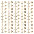 thumbnail image 2 of Brass Binding Rivet Screw Set, Leathercraft Rivets Metal Rivet Button Stud DIY Crafts Tubular Fasteners Binding Rivet Flat Type Brass Rivet for Leather Fabric Crafting Pack of, 2 of 7