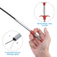 thumbnail image 3 of Unique Bargains Outil pour Enlever les Obstructions sur Drain 0,6 m, Déboucheur en Acier Inoxydable et 3 Pcs de Déboucheur en PP Vert, 3 of 4