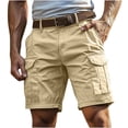 thumbnail image 3 of LIBRCLO Shorts Cargo pour Hommes avec Multiples Poches, Légers, Décontractés, de Plein Air, de Travail, pour la Randonnée et le Golf, 3 of 6