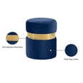 thumbnail image 3 of Meridian Furniture Hailey Contemporary Velvet Ottoman/Stool in Navy, 3 of 8