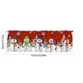 thumbnail image 3 of Chmadoxn Essential For Christmas 137x45cm/53.9x17.7inches The Exquisite Christmas Style Window Drapery Festive Decorations Making The Window Wear The Coat Of Christmas Polyester Curtain, 3 of 6