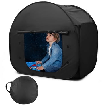 Sensory Tent for Kids, 35 x 35 x 35in Sensory Calm Corner with Adhesive Door, Blackout Play Tent Calming Hideout to Reduce Anxiety & Improve Focus