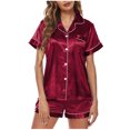 thumbnail image 1 of Pyjama de Maison pour Femmes, Ensemble Deux Pièces pour Femme, Manches Courtes et Pantalon, Tenue d'Intérieur, 1 of 9