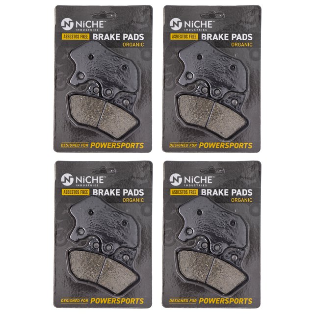 Niche Brake Pad Set for Harley-Davidson Dyna Organic Motorcycle 4 Pack 519-KPA2491D