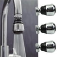 thumbnail image 5 of 2PC Flexible Faucet Sprayer Attachment 360° Kitchen Extender ABS Polished for Cold Hot Water - Faucet Hardware 2-Pack, 5 of 5