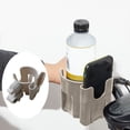 thumbnail image 3 of 2 In 1 Universal Cup Holder With Phone Organizer For Stroller Bike Wheelchair Scooter And More Multifunction Cup Phone Holder# end start#s#Versatile 2 In 1 design combines cup holder and device, 3 of 3